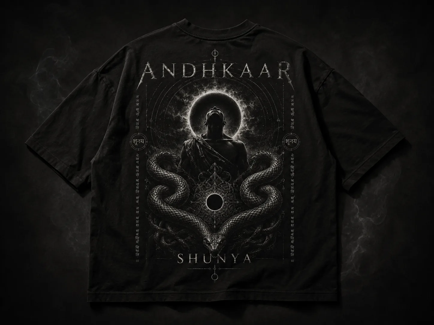 Shunya oversized tee — back artwork